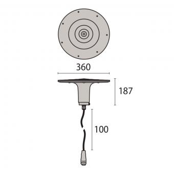 PII SPILLO MINI 9L 1-10V 16W      303497 