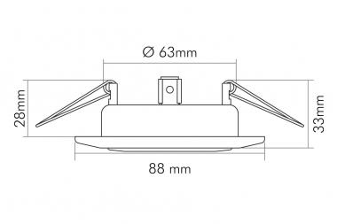 NOBIL NV-Einbauleuchte 50W    1750001000 