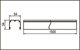 RIDI Tragschiene 1-lg VL2TM 1500 2500000 