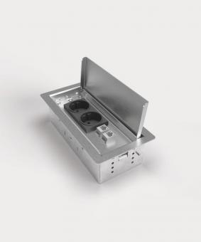 BS Bodensteckdose 3303E 2x     3303E-2-1 