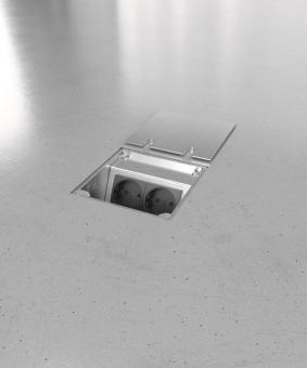 BS Bodensteckdose 8802E 2x     8802E-1-1 