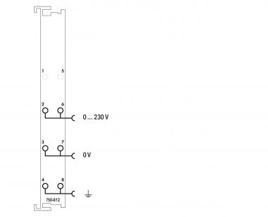WAGO 750-612 Potentialeinspeisung,AC/DC 