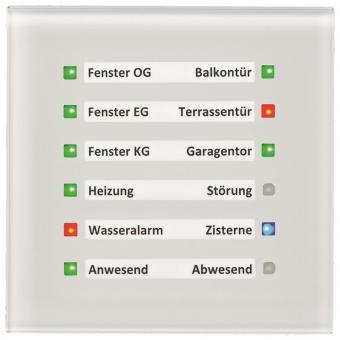 MDT SCN-GLED1W.01 Glas LED Anzeige Weiß 