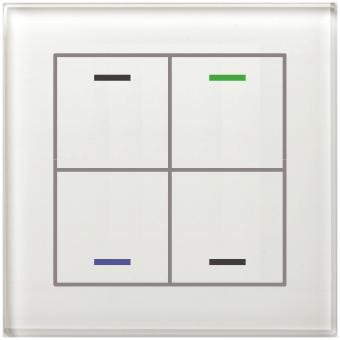 MDT Glastaster II Light 4-fach RGBW Weiß 