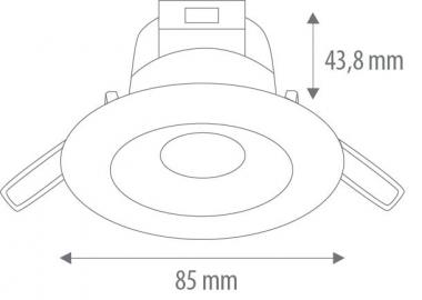 mlight LED-Einbaudownlight       81-3252 