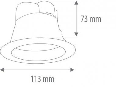 mlight LED-Downlight IP44 10W    81-3156 