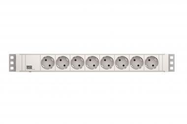 Bachmann 19" 1,5HE 8xSchuko weiß 333.001 
