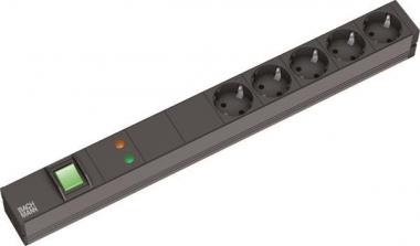 Bachmann 19" 1HE 5xSchuko 1xGVS  333.537 