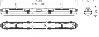 Siteco Feuchtraumleuchte    51FD20NN480A 