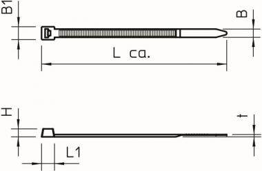 OBO 565 3.6x365 SWUV Kabelbinder UV 
