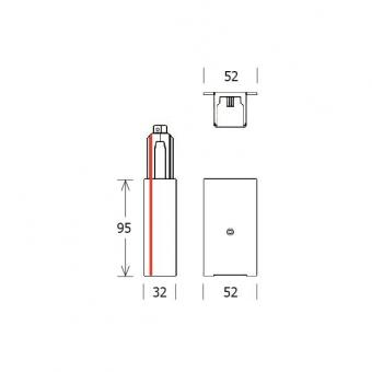 LTS Einbau-Stromschiene ST-E F/PE-L/9002 