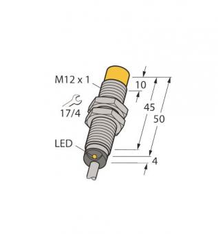 TURCK Induktiver Sensor   NI10U-M12-AP6X 