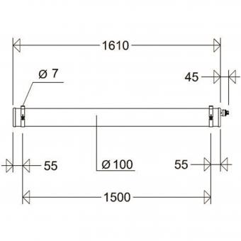 SCHUC LED-Rohrleuchte 48W,     110 15L60 
