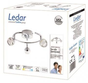 Ledino Ledar 3er LED-Spot 50220153001012 