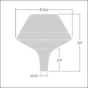 Zumtobel PLU O LED 18L35 R/S    96260711 