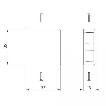 Unex Endstück reinweiß RAL9010  31360-02 