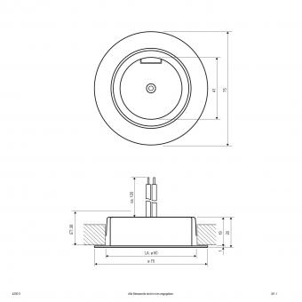 EVN Halogen-NV-Möbeleinbauleuchte 425011 