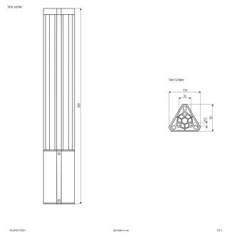 EVN Wegeleuchte TORRA 65cm  WLD65071502H 