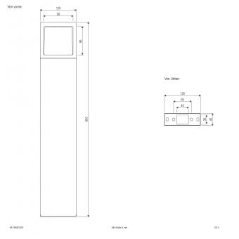EVN LED-Pollerleuchte IP54   WLF65061502 