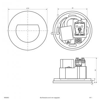 EVN LED Wandeinbauleuchte, IP20  W800902 