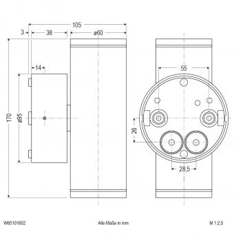 EVN LED Wandanbau -2-flmg.     W65101602 