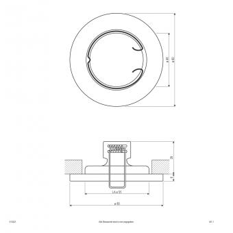 EVN Halogen-Einbauleuchte plan    513421 