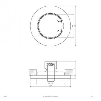 EVN Halogen-Einbauleuchte plan    523011 