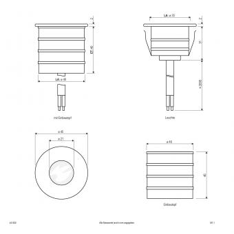 EVN LED-edelstahl-Einbauleuchte   441520 