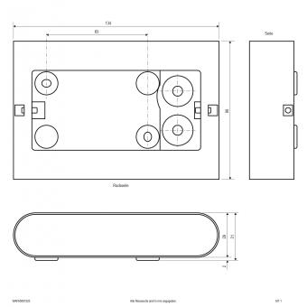 EVN Wandleuchte Up+Down FLAT WALL sw 