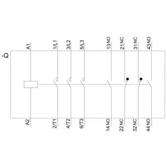 Siemens 3RT20361AP04 Schütz AC 3: 22kW 