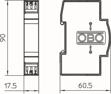 OBO TKS-B Blitzbarriere 120VAC 5097976 