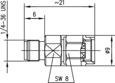 TEGA Adapter SMA -R-SMA 50   J01155R0095 