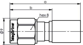 TG SMA-Kabelstecker Cr/Cr    J01150A0611 