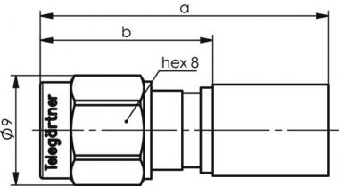 TG SMA-Kabelstecker Cr/Cr    J01150A0611 