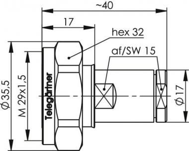 TEGA 7-16 Kabelstecker AG/TA J01120A0101 