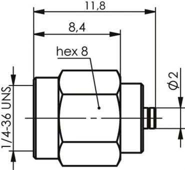 TEGA Adapter SMA-UMTC (m-m)    100024814 