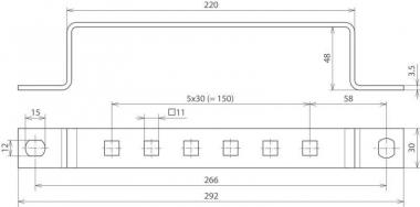 DEHN Erdungsschiene NIRO f.       472319 