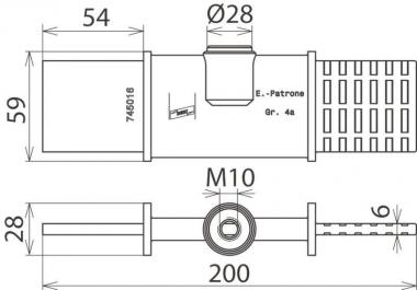 DEHN Erdungspatrone NH    EP NH4A TI M10 