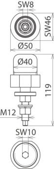 DEHN Mastadapter für SDS-     MA SDS M12 