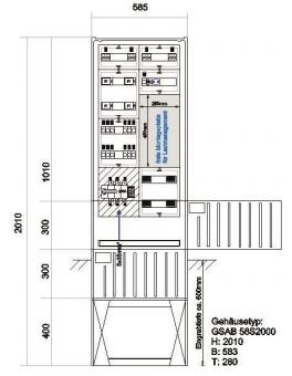 GSAB Verteilersäule      58S20Emob4x11KW 
