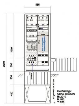 GSAB Verteilersäule      58S20Emob6x22KW 