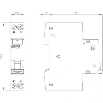 Siemens FI/LS kompakt 6kA  5SV1316-7KK02 