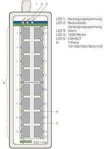 WAGO 852-1106 Industrial-Switch,16 Ports 