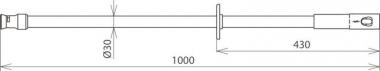 DEHN Erdungsstange m.     ES SQ STK 1000 