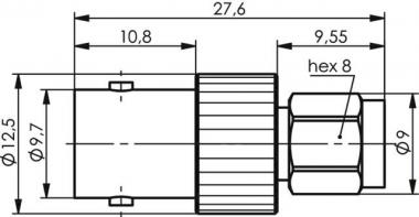 TEGA Adapter BNC-SMA         J01008A0025 