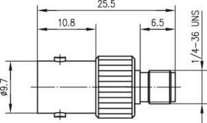 TEGA Adapter BNC-SMA         J01008A0019 