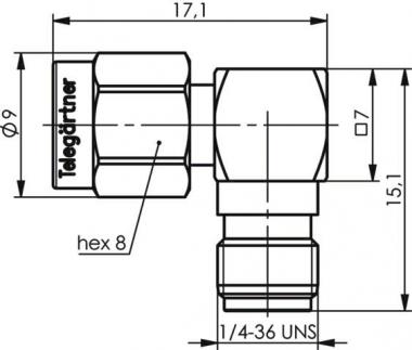 TG SMA-Winkelkupplung AU (M- J01154A0021 
