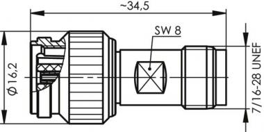 TG Adapter TNC -R-TNC, 50    J01014R0001 