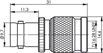 TG Adapter BNC-TNC (F-M) 305 J01019B0000 