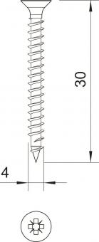 OBO 4759 4.0x30 Sprint-Schraube Senkkopf 